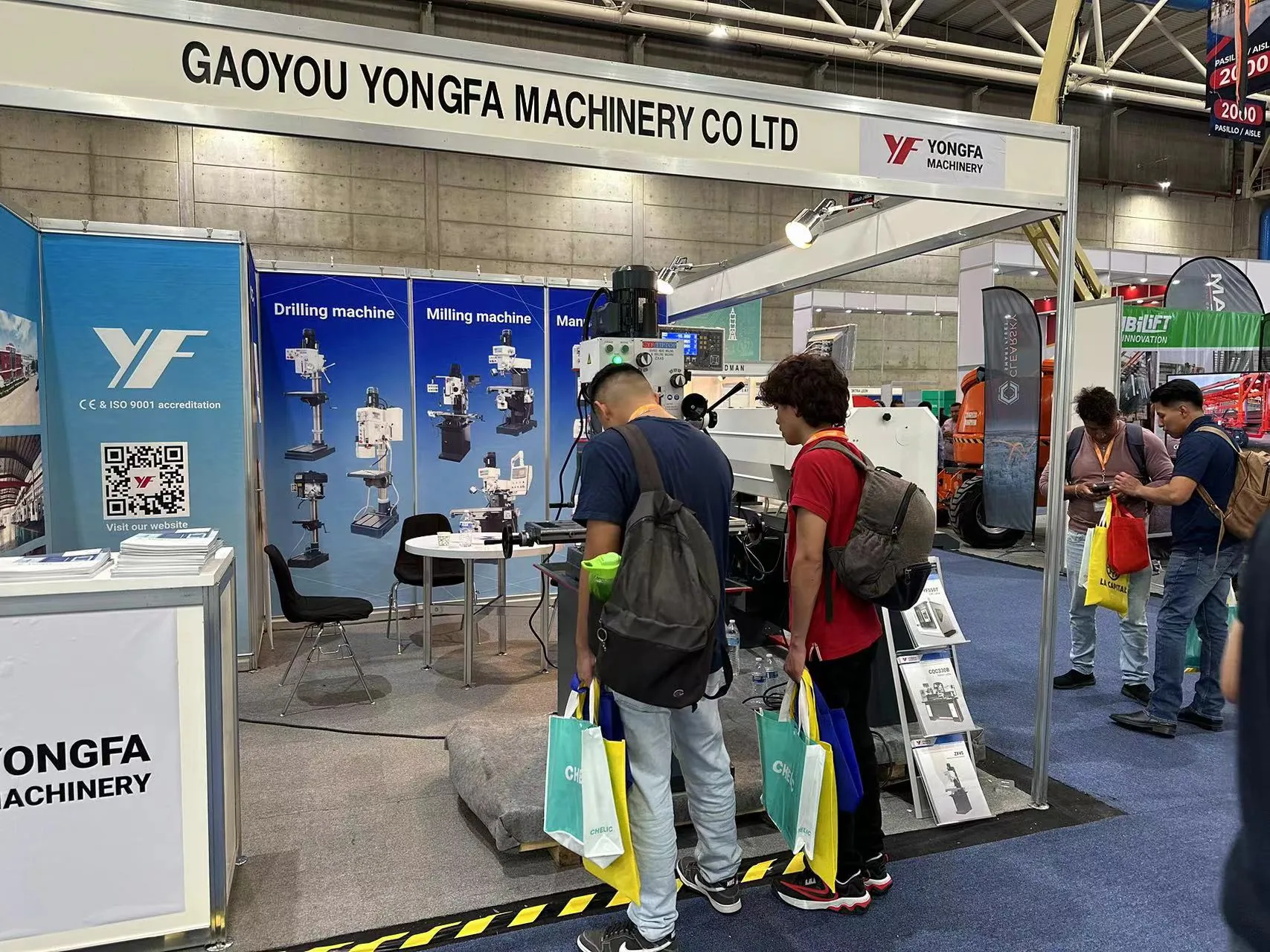 Visitors at the YONGFA exhibition stand