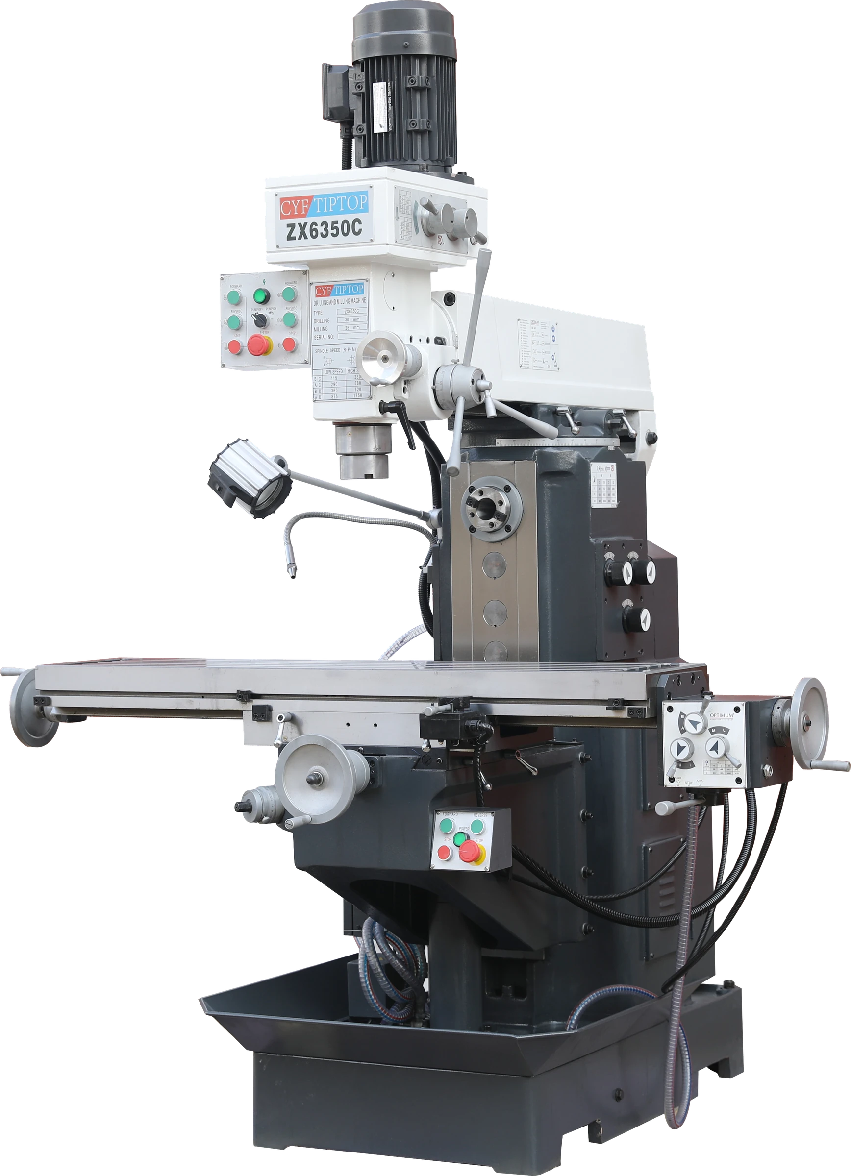 ZX6350C Gear-Head Vertical & Horizontal Milling Machine