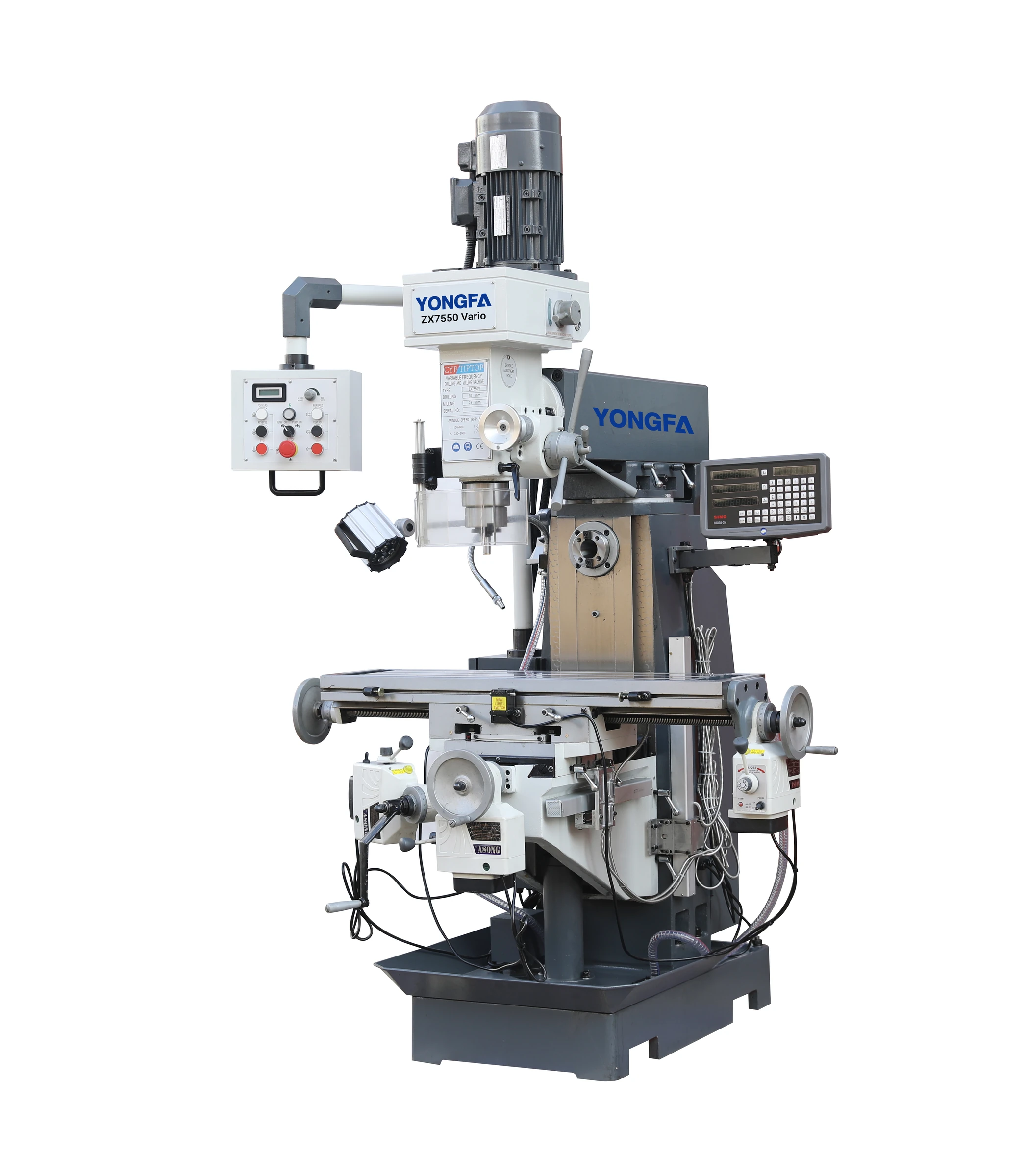 ZX7550V Variable-Speed Vertical & Horizontal Milling Machine